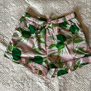 Print fresh lime shorts